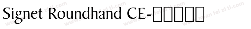 Signet Roundhand CE字体转换